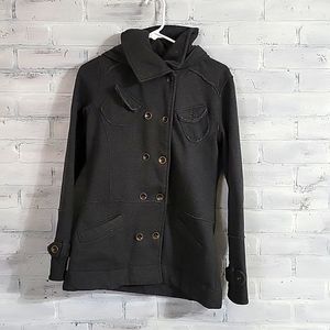 Women's Grey Hurley Pea Coat